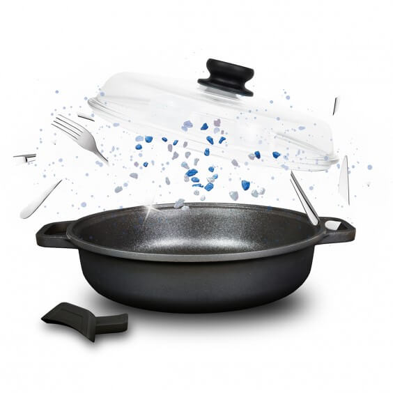 Risoli BLACKplus Induction saucepan with lid - Agof Store