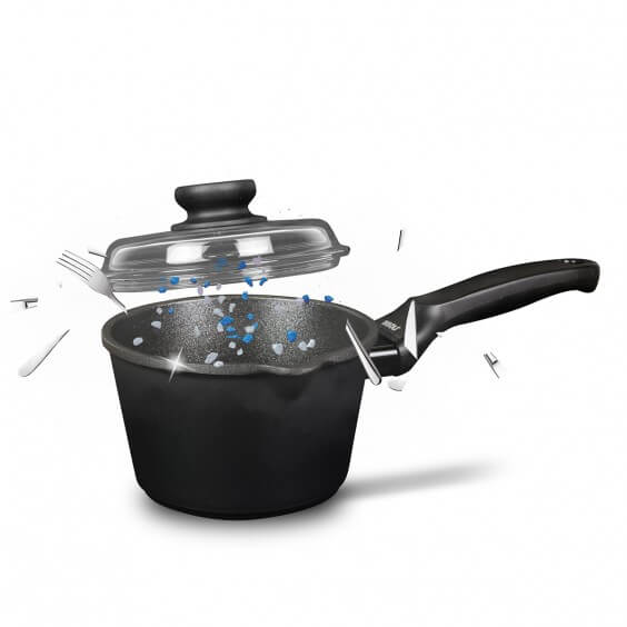 Risoli BLACKplus Induction small saucepan with lid - Agof Store