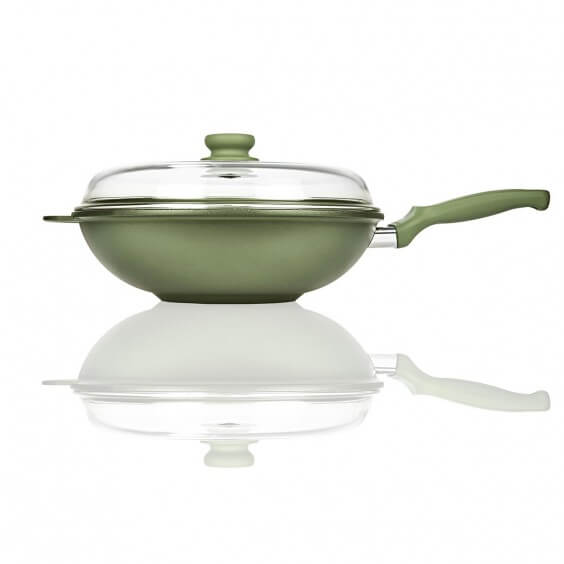 Risoli Dr.Green Induction wok with lid - Agof Store