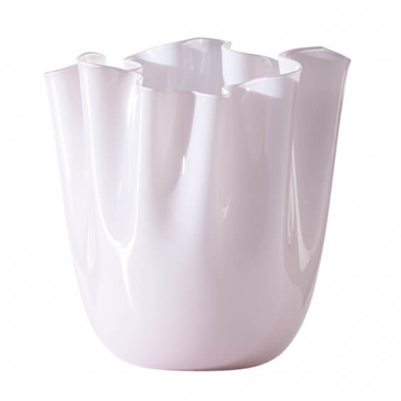 Venini Fazzoletto Opalino Glass Vase - Agof Store