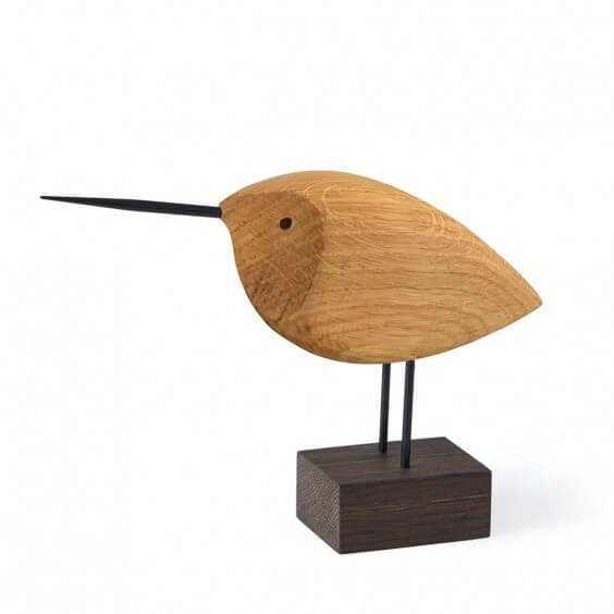 Warm Nordic Beak Bird Awake Snipe wooden figurine - Agof Store