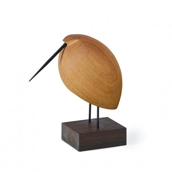 Beak Bird Lazy Snipe statuetta in legno Warm Nordic - Agof Store