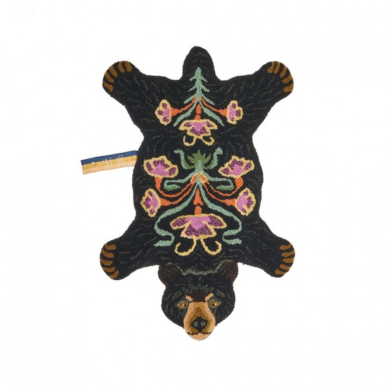 Doing Goods Blooming Black Bear Small rug - Agof Store