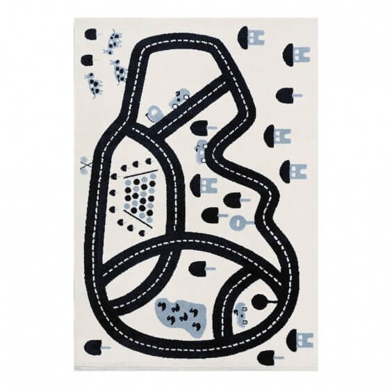 AFK Living Race Track Blue children rug - Agof Store