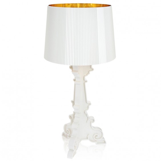 Bourgie White and Gold Table Lamp Kartell - Agof Store