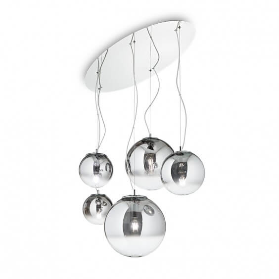 Ideal Lux Mapa Fade 5 pendant lamp - Agof Store