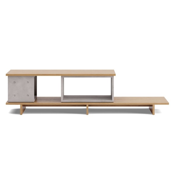 Lyon Béton Dice 2295 Asymmetrical Tv Unit - Agof Store